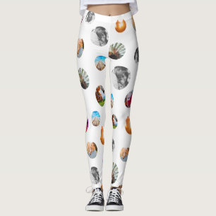Leggings 8 Photo polka point Cercles Modèles Exercice blan
