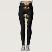 Leggings 8 singes Chinois Année Zodiaque Anniversaire Jambe (Devant)