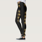 Leggings 8 singes Chinois Année Zodiaque Anniversaire Jambe (Gauche)
