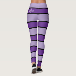 Leggings à bande violette