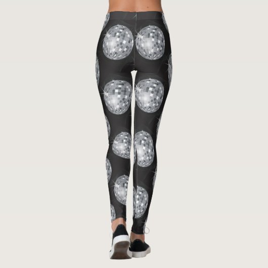 leggings à billes de disco argent (Dos)