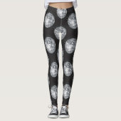 leggings à billes de disco argent (Devant)