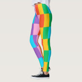 Leggings à blocs de couleur Rainbow Steps – Style  (Gauche)