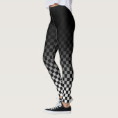 Leggings à carreaux noir fondu (Gauche)