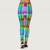 Leggings à carreaux vibrants (Dos)