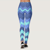 leggings à chevron bleu (Dos)