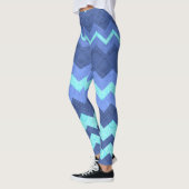 leggings à chevron bleu (Gauche)