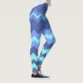 leggings à chevron bleu (Droite)