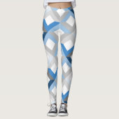 leggings à chevrons bleus (Devant)
