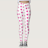Leggings à coeur blanc (Devant)