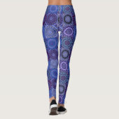 Leggings à courtepointe bleu (Dos)