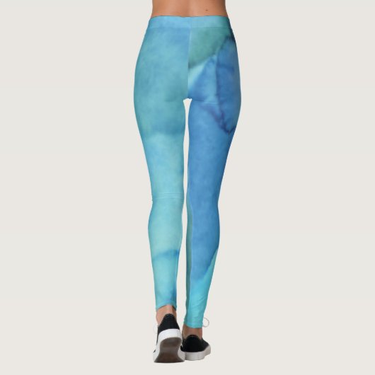 Leggings à Cravate bleue (Dos)