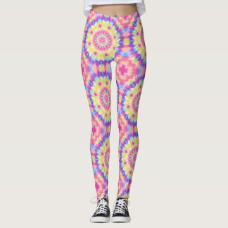 Leggings à Cravate-coloré vibrant : gras et coloré