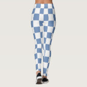 Leggings à damiers bleu/gris et blanc (Dos)