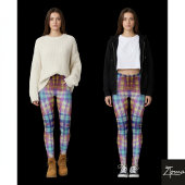 Leggings À damiers confort