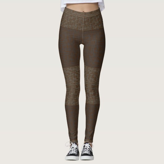 Leggings à damiers Motif.01 (Devant)