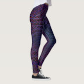 Leggings à damiers motif net 01 Black BG (Droite)