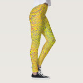 Leggings à damiers motif net 01 BYellow BG (Droite)