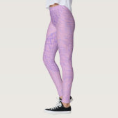 Leggings à damiers motif net 02 LPink BG (Gauche)
