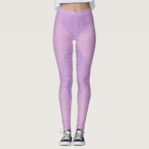 Leggings à damiers motif net 02 LPink BG