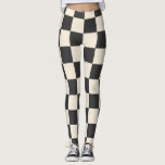 Leggings À damiers noir et blanc<br><div class="desc">Leggings À damiers noirs et blancs</div>
