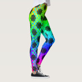 Leggings à damiers Wheels par Kenneth Yoncich (Droite)