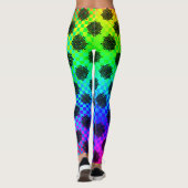 Leggings à damiers Wheels par Kenneth Yoncich (Dos)