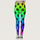 Leggings à damiers Wheels par Kenneth Yoncich (Devant)