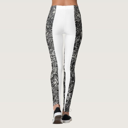 leggings à deux, design original (Dos)