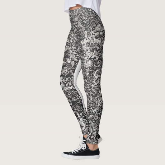 leggings à deux, design original (Gauche)