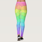 Leggings à échelles arc-en-ciel lumineuses (Dos)
