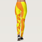 Leggings à échelles orange jaune (Dos)