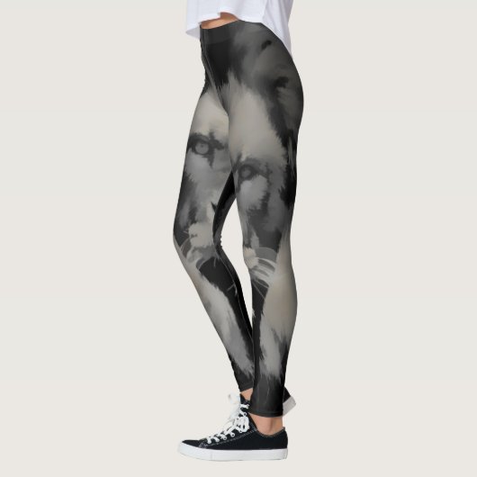 Leggings à face de lion (Gauche)