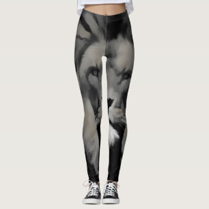 Leggings à face de lion