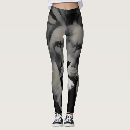 Leggings à face de lion (Devant)
