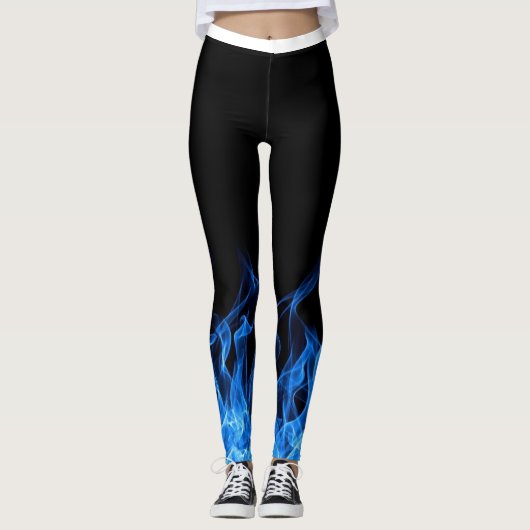 Leggings à flamme bleue (Devant)