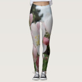 Leggings à fleurs blanches/roses (Devant)