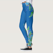 Leggings à fleurs bleues (Gauche)