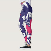 Leggings à fleurs classiques pour dames (Gauche)