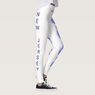 Leggings à fleurs du New Jersey