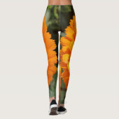 Leggings à fleurs orange (Dos)