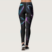 Leggings à fleurs orange (Dos)