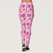 Leggings à fleurs rose (Dos)