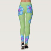Leggings à fleurs rose (Dos)