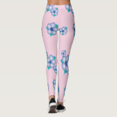 Leggings à fleurs rose (Dos)