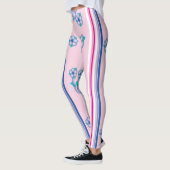 Leggings à fleurs rose (Gauche)