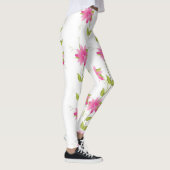 Leggings à fleurs roses chaudes (Droite)