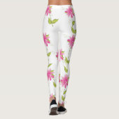 Leggings à fleurs roses chaudes (Dos)