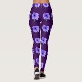 Leggings à fleurs violettes (Dos)