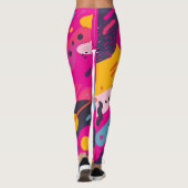 Leggings à Impression Florale Intégrale (Dos)